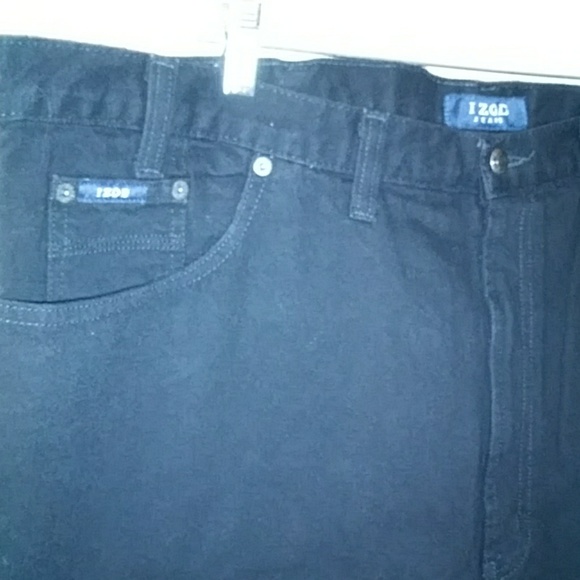 Mens Izod Jeans Black Carpenter American Style - Picture 3 of 7
